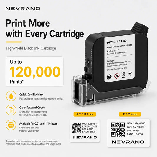 Ink Cartridge for Handheld Inkjet Printer