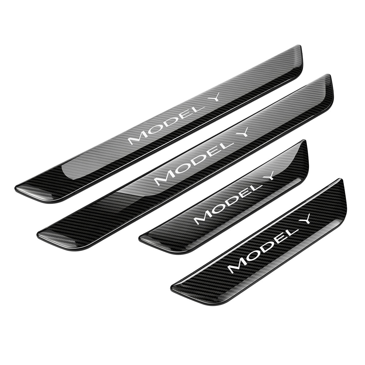 Battery-Powered Illuminated Door Sill Protectors for Tesla Model 3 & Model Y