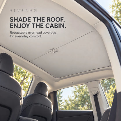 Manual Retractable Panoramic Roof Sunshade for Tesla Model 3 & Model Y