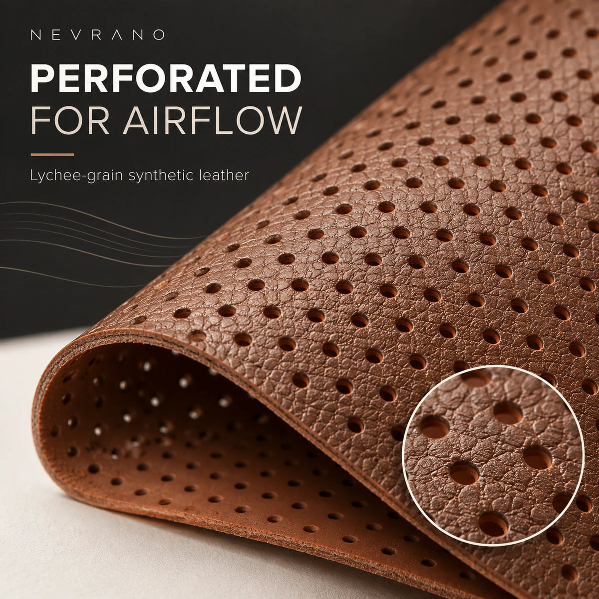 NEVRANO Ultra-Thin Perforated Seat Cushion Set for Tesla