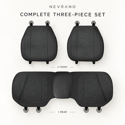 NEVRANO Ultra-Thin Perforated Seat Cushion Set for Tesla