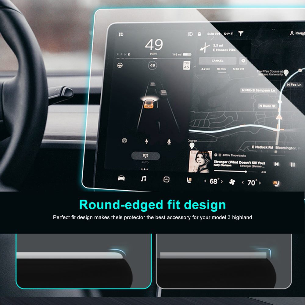 Front & Rear Screen Protector Set for Tesla Model 3 Highland