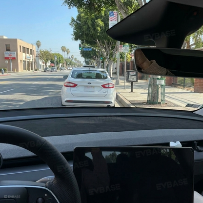 Suede-Style Anti-Glare Dashboard Cover for Tesla Model Y Juniper & Model YL