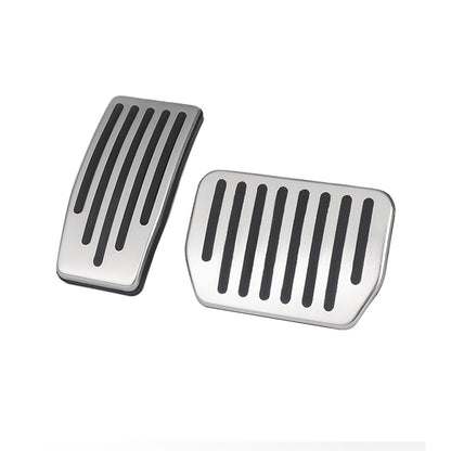 Nevrano Tesla Model Y Juniper Non-Slip Foot Pedals Pads Silver Black Brake Pedal Covers Tesla Accessories