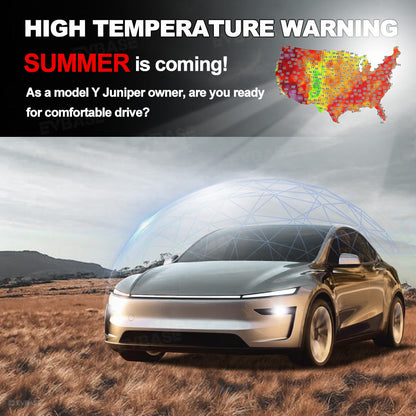 Static-Cling Glass Roof Sunshade for Tesla Model Y Juniper & Model 3 Highland