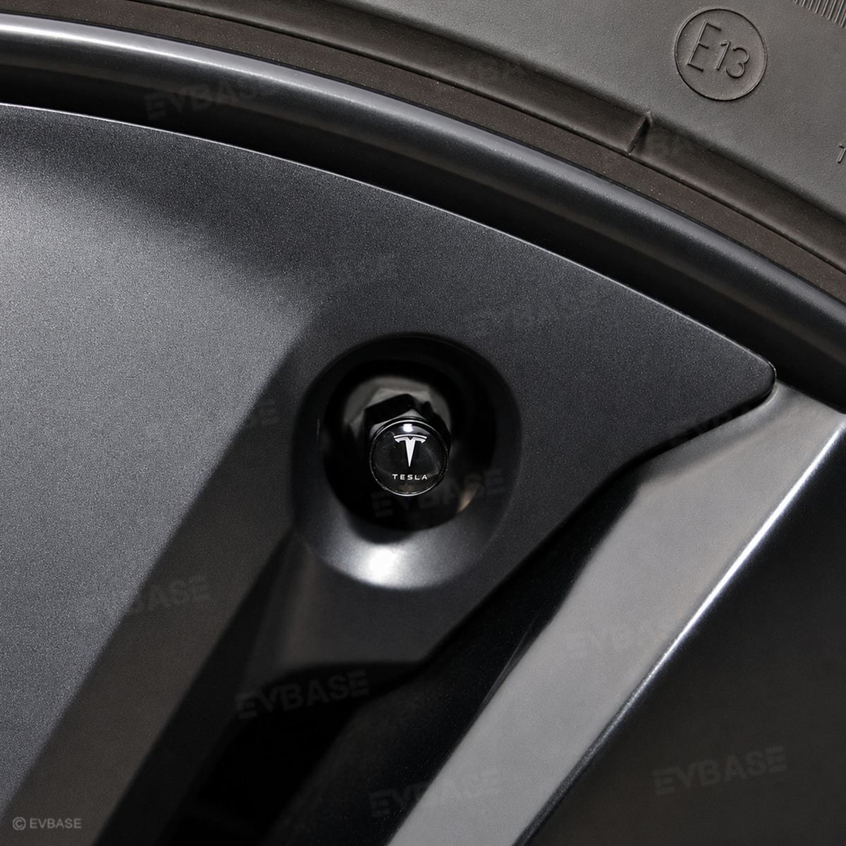 Aluminum Alloy Tire Valve Stem Caps for Tesla Models