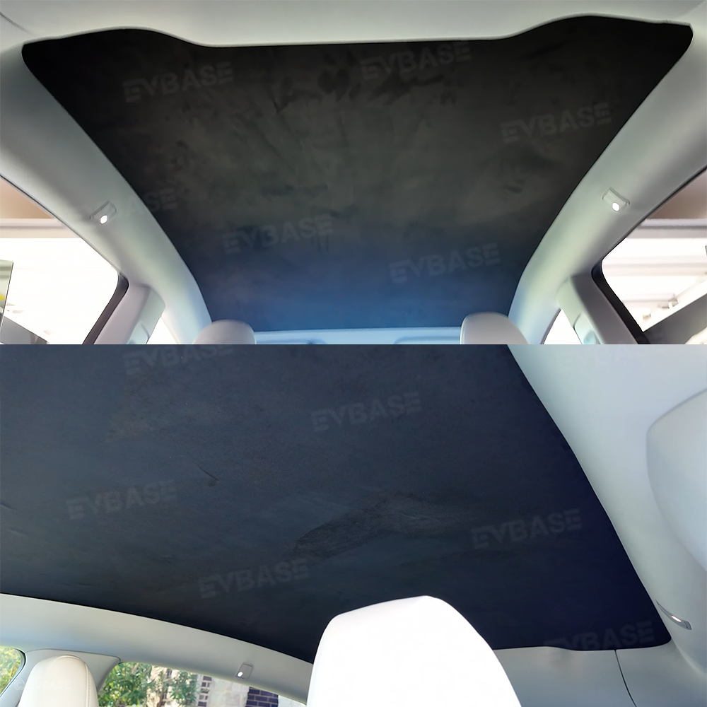 Static-Cling Glass Roof Sunshade for Tesla Model Y Juniper & Model 3 Highland