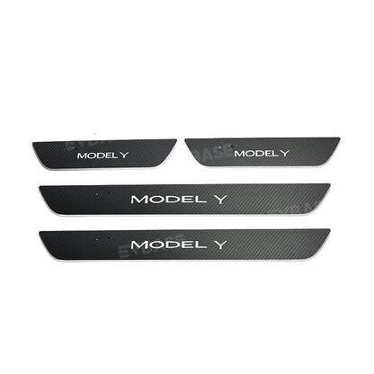 Illuminated Door Sill Covers for Tesla Model 3