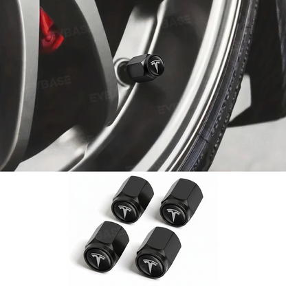 Aluminum Alloy Tire Valve Stem Caps for Tesla Models