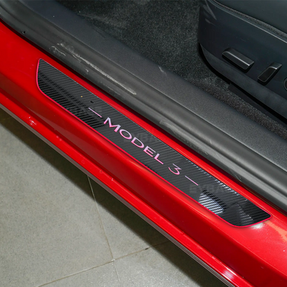 Illuminated Door Sill Covers for Tesla Model 3