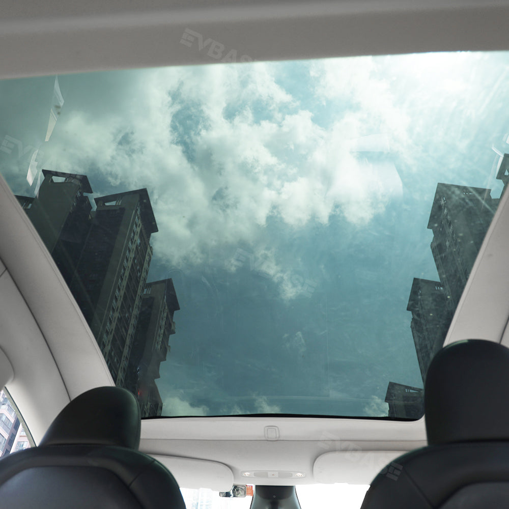 Powered Panoramic Roof Sunshade for Tesla Model Y