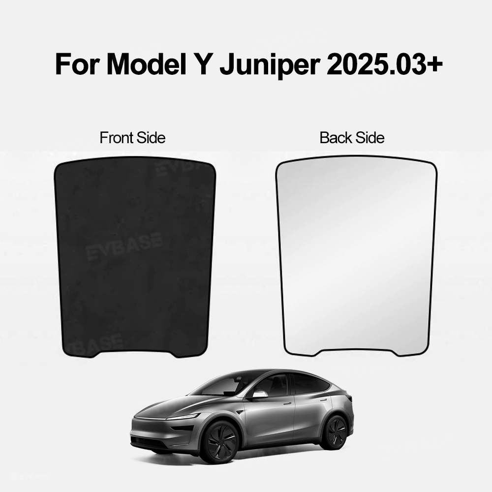 Static-Cling Glass Roof Sunshade for Tesla Model Y Juniper & Model 3 Highland