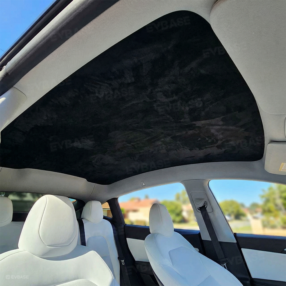 Static-Cling Glass Roof Sunshade for Tesla Model Y Juniper & Model 3 Highland