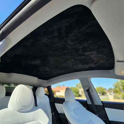 Static-Cling Glass Roof Sunshade for Tesla Model Y Juniper & Model 3 Highland