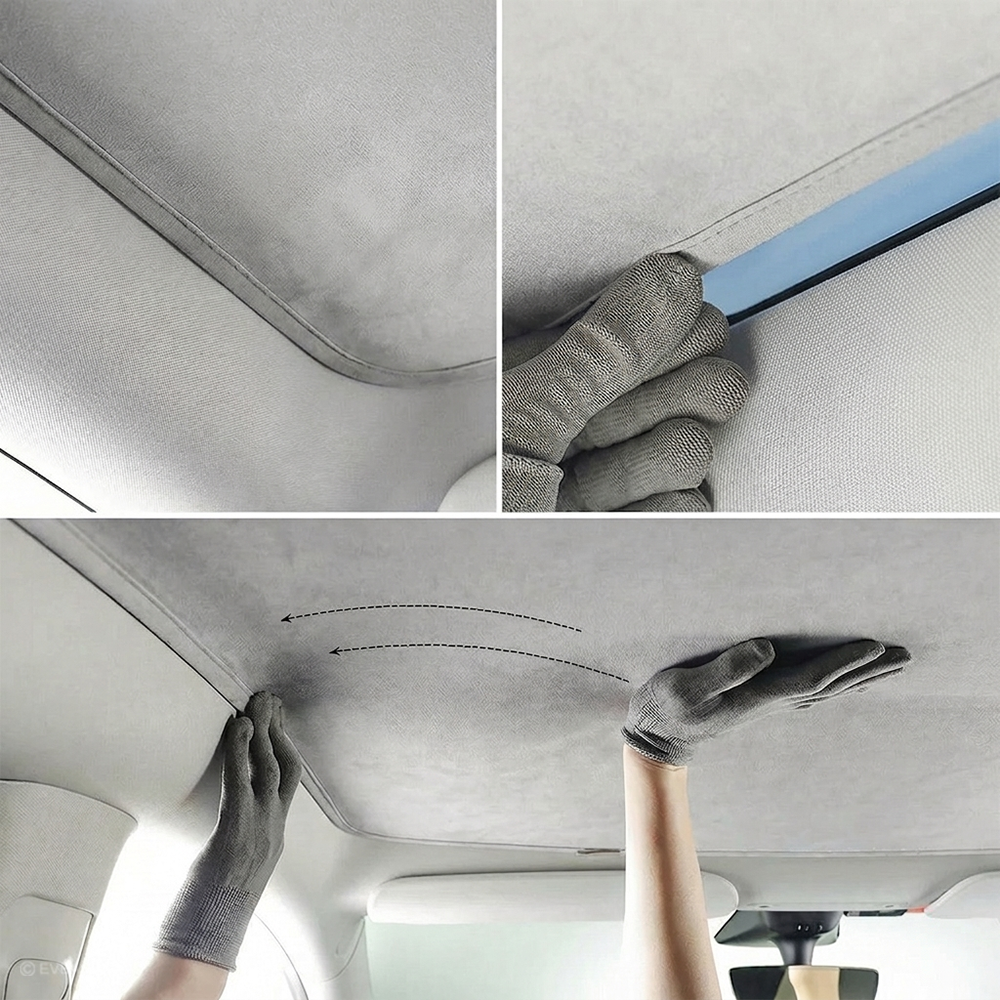 Static-Cling Glass Roof Sunshade for Tesla Model Y Juniper & Model 3 Highland