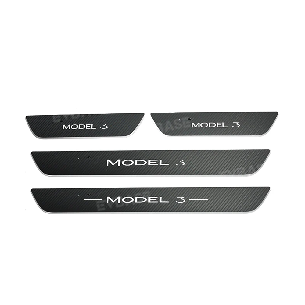 Illuminated Door Sill Covers for Tesla Model 3
