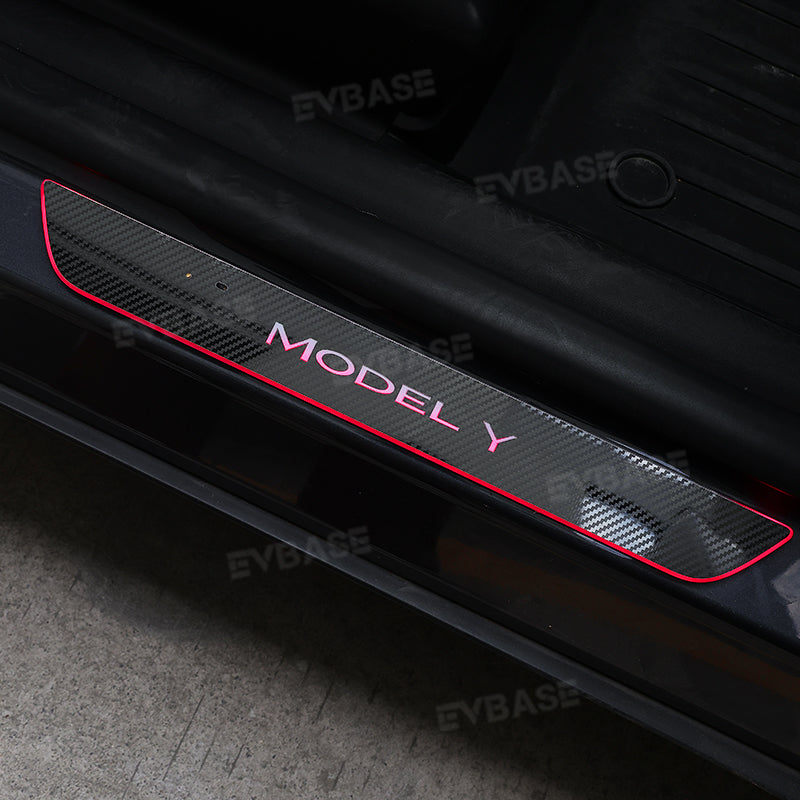 Illuminated Door Sill Covers for Tesla Model 3