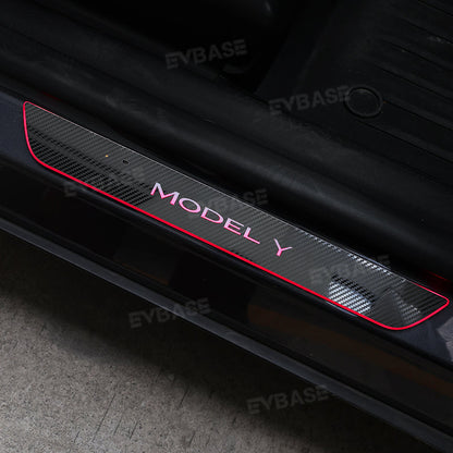 Illuminated Door Sill Covers for Tesla Model 3