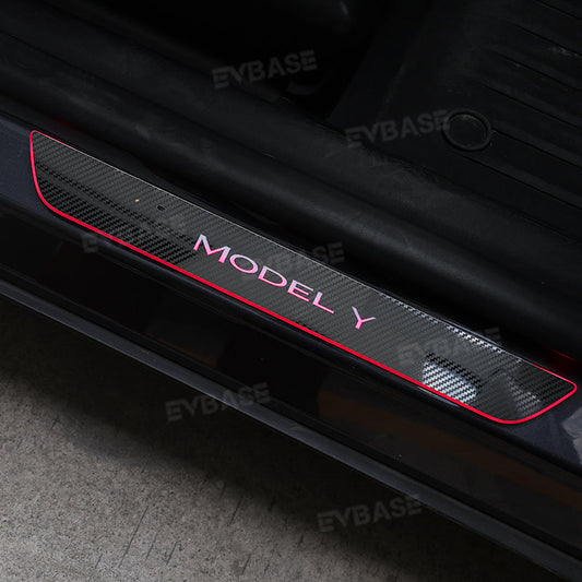Illuminated Door Sill Covers for Tesla Model 3