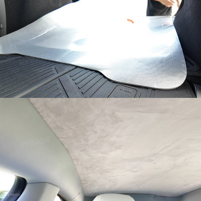 Static-Cling Glass Roof Sunshade for Tesla Model Y Juniper & Model 3 Highland