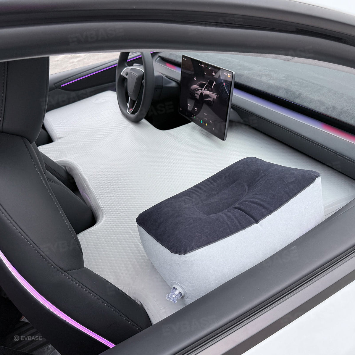 Front-Seat Inflatable Rest Bed for Tesla Model Y Juniper & Model 3 Highland