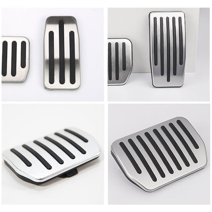 Nevrano Tesla Model Y Juniper Non-Slip Foot Pedals Pads Silver Black Brake Pedal Covers Tesla Accessories
