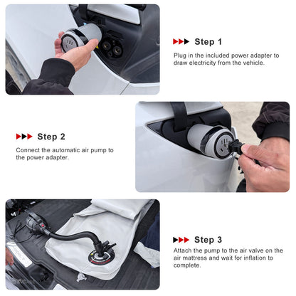 Front-Seat Inflatable Rest Bed for Tesla Model Y Juniper & Model 3 Highland