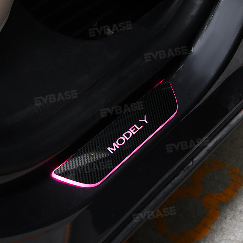 Illuminated Door Sill Covers for Tesla Model 3