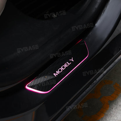 Illuminated Door Sill Covers for Tesla Model 3