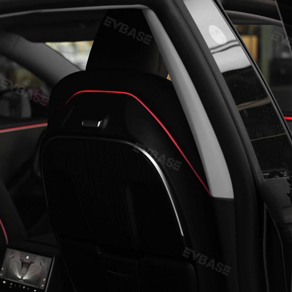 64-Color Seat-Back Ambient Light Set for Tesla Model 3 & Model Y