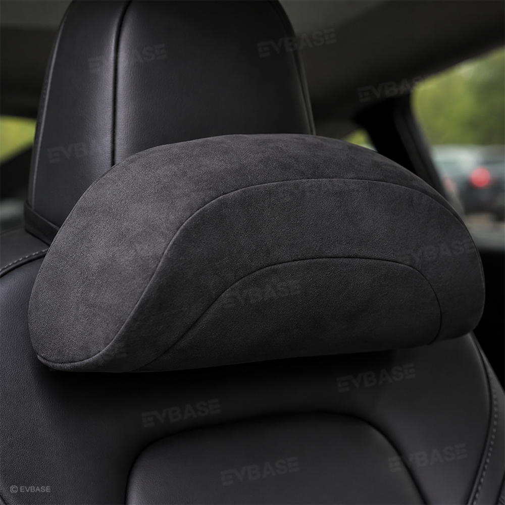 Memory Foam Headrest & Lumbar Support Pillows for Tesla Model 3 & Model Y
