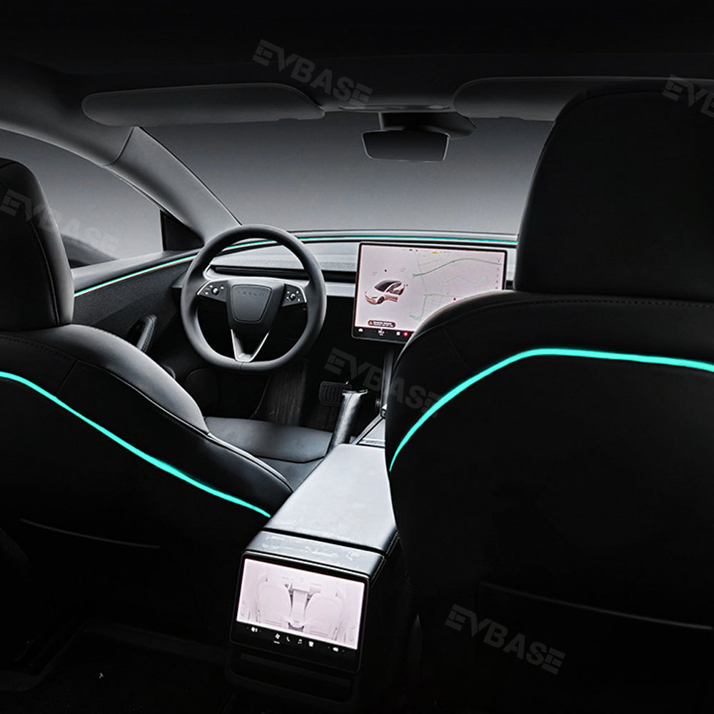 64-Color Seat-Back Ambient Light Set for Tesla Model 3 & Model Y