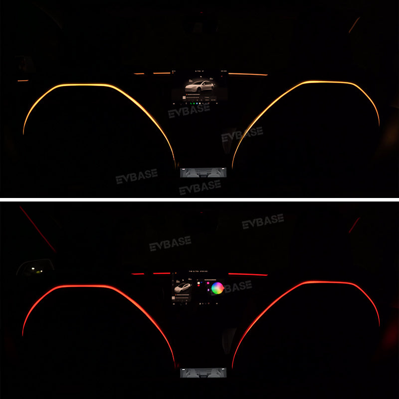 64-Color Seat-Back Ambient Light Set for Tesla Model 3 & Model Y
