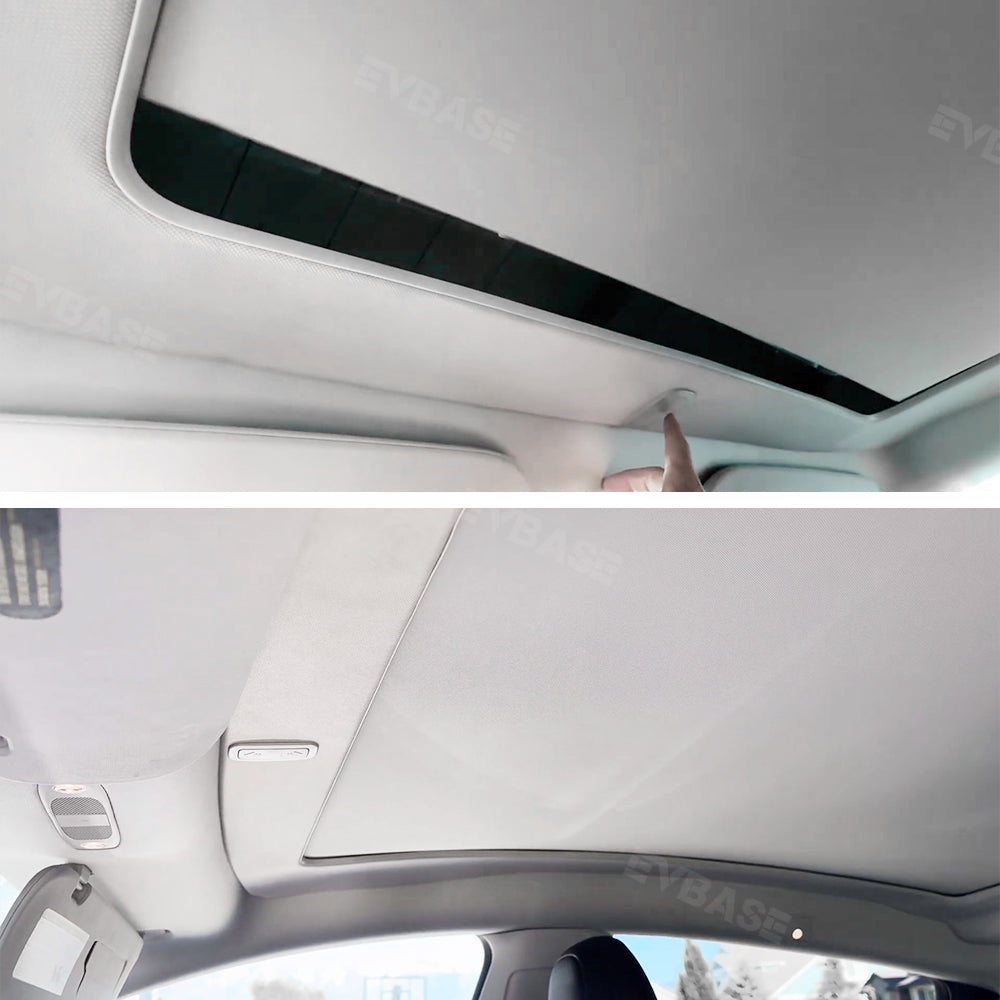 Powered Panoramic Roof Sunshade for Tesla Model Y