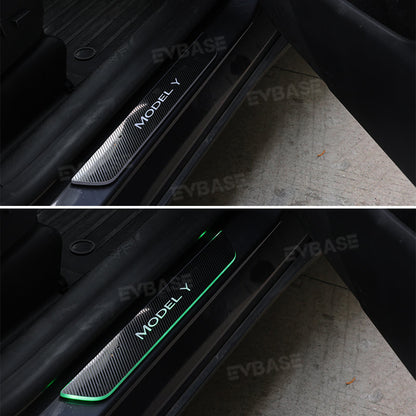 Illuminated Door Sill Covers for Tesla Model 3
