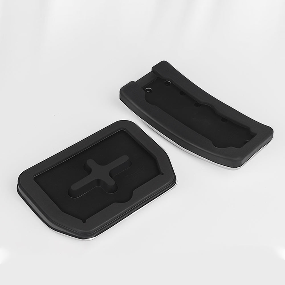 Nevrano Tesla Model Y Juniper Non-Slip Foot Pedals Pads Silver Black Brake Pedal Covers Tesla Accessories
