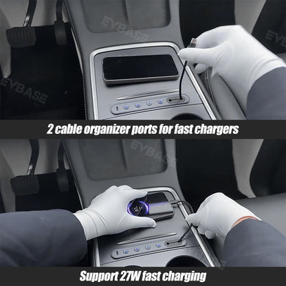 Center Console USB Hub & Physical Button Controller for Tesla