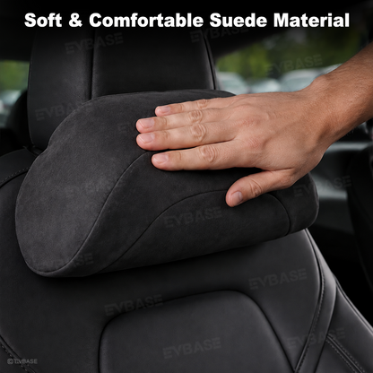 Memory Foam Headrest & Lumbar Support Pillows for Tesla Model 3 & Model Y