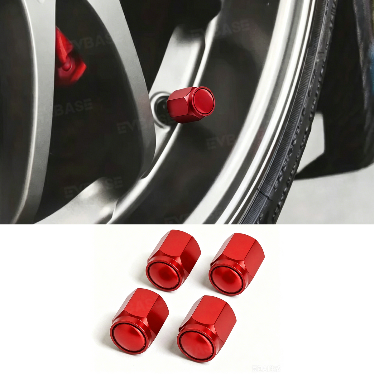 Aluminum Alloy Tire Valve Stem Caps for Tesla Models