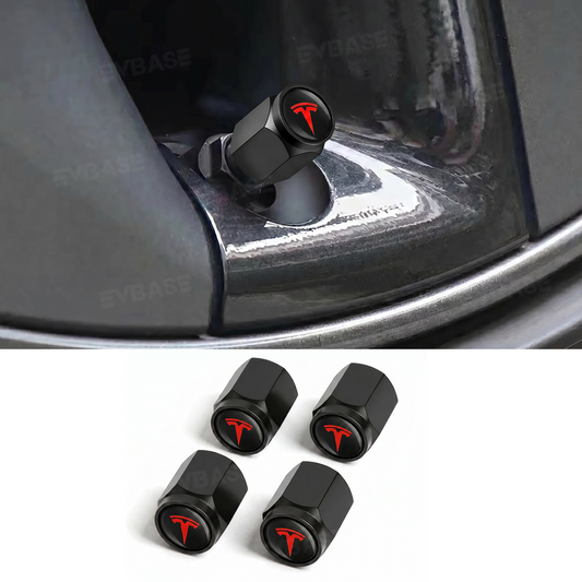 Aluminum Alloy Tire Valve Stem Caps for Tesla Models
