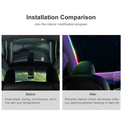 Panoramic Roof Streamer Ambient Light for Tesla Model Y