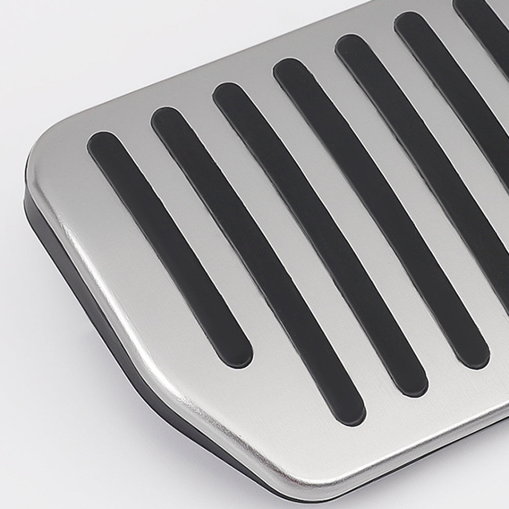Nevrano Tesla Model Y Juniper Non-Slip Foot Pedals Pads Silver Black Brake Pedal Covers Tesla Accessories