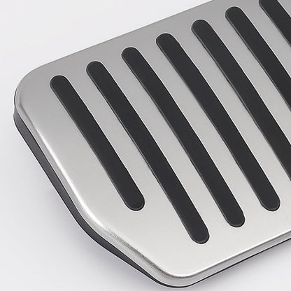 Nevrano Tesla Model Y Juniper Non-Slip Foot Pedals Pads Silver Black Brake Pedal Covers Tesla Accessories