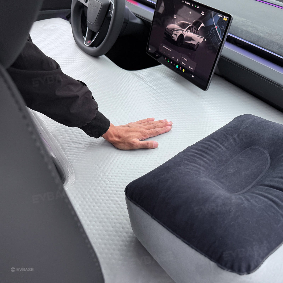Front-Seat Inflatable Rest Bed for Tesla Model Y Juniper & Model 3 Highland