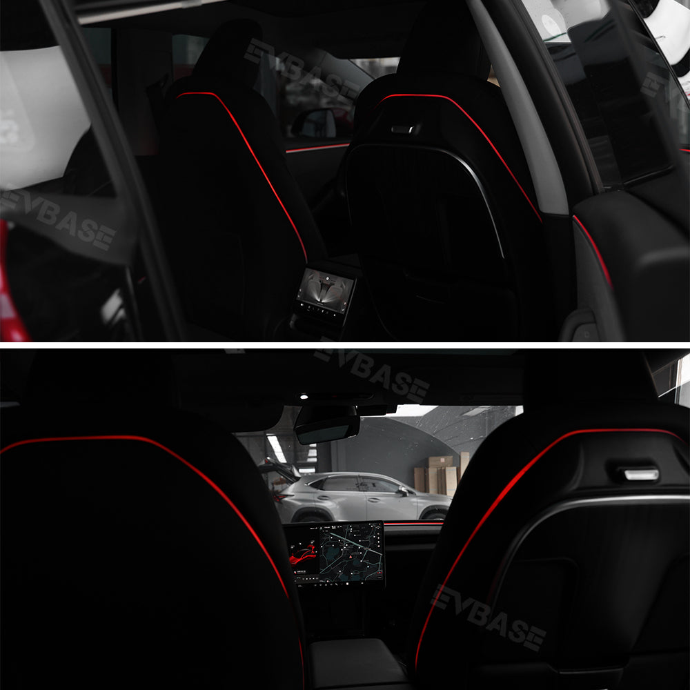 64-Color Seat-Back Ambient Light Set for Tesla Model 3 & Model Y