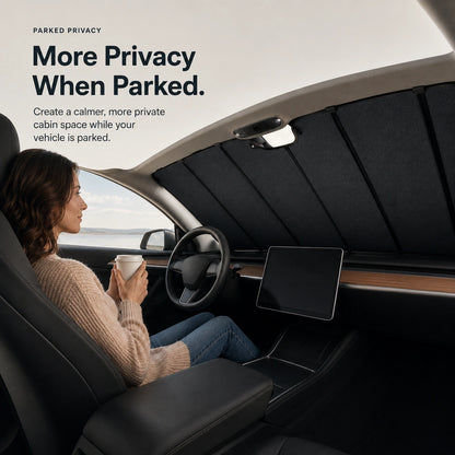 Tesla Model 3 Motorized Windshield Sunshade