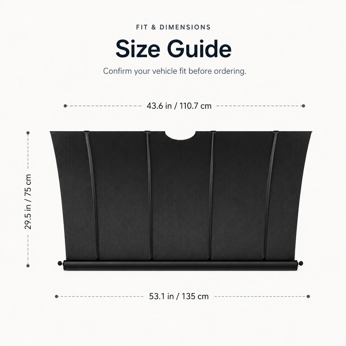 Tesla Model 3 Motorized Windshield Sunshade