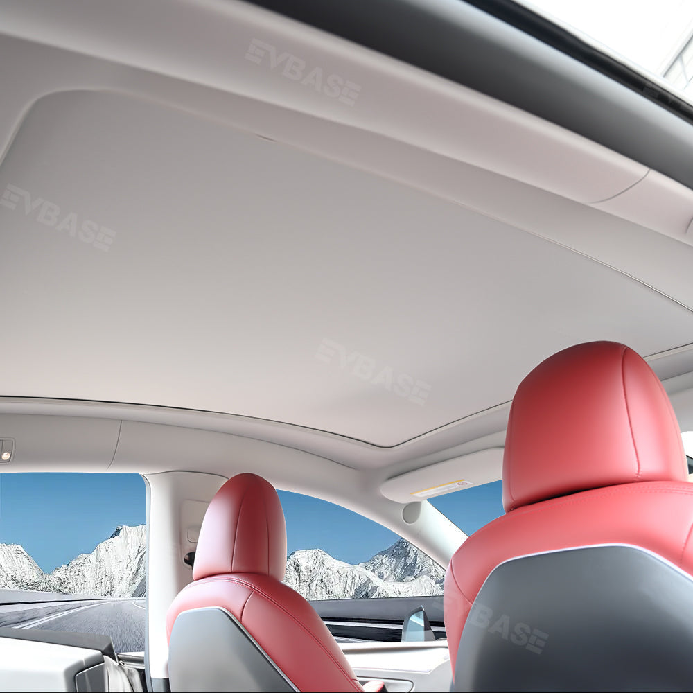 Powered Panoramic Roof Sunshade for Tesla Model Y
