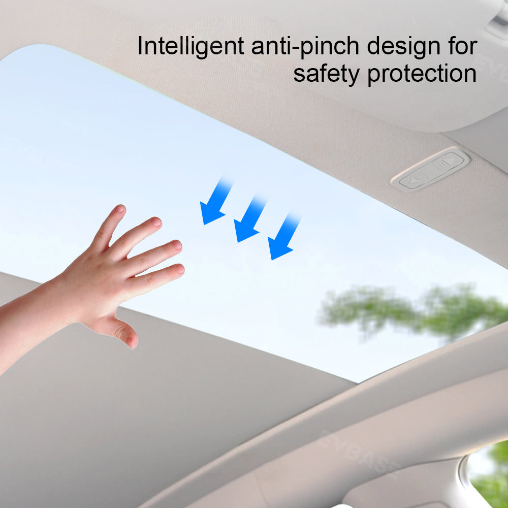 Powered Panoramic Roof Sunshade for Tesla Model Y