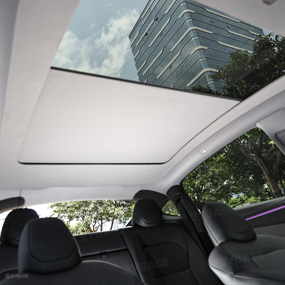Powered Panoramic Roof Sunshade for Tesla Model Y